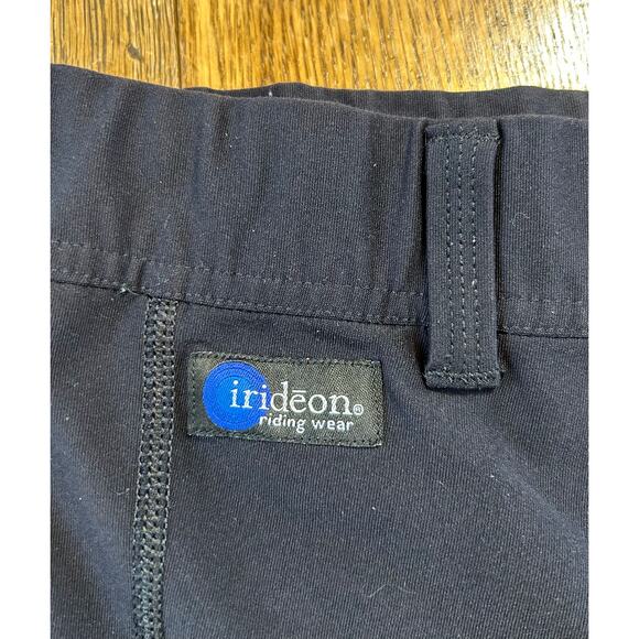 irideon Black Equestrian Leggings Breeched Riding Pants Stretch Pull On Sz XL - Picture 3 of 13